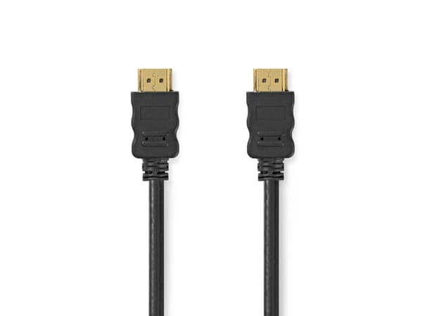 Nedis CVGL34000BK10, 10 m, HDMI Typ A (standard), HDMI Typ A (standard), 3D kompatibilitet, 10,2 Gbit/s, Svart