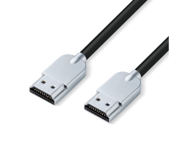 MicroConnect - High Speed - HDMI-kabel med Ethernet - HDMI hane till HDMI hane - 50 cm - svart - superslimmad