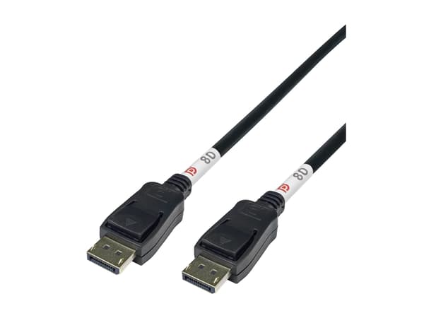 Kbl DisplayPort 2,1 ha-ha 8K Svart 1m