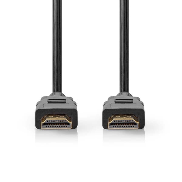 Nedis Premium High Speed ​​HDMI ™ kabel med Ethernet | HDMI ™ -kontakt | HDMI ™ -kontakt | 4K@60Hz | 18 Gbps | 1.50 m | Rund | PVC | Sort | Label