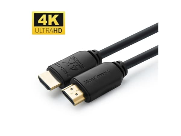 MicroConnect - HDMI-kabel med Ethernet - HDMI hann til HDMI hann - 20 m - svart - 4K-støtte