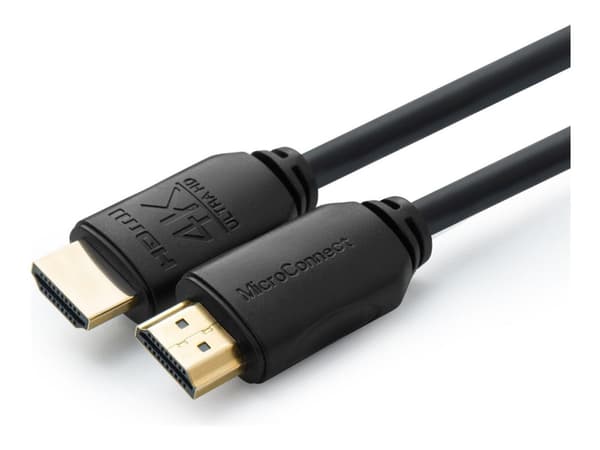 MicroConnect - HDMI-kabel med Ethernet - HDMI hann til HDMI hann - 20 m - svart - 4K-støtte