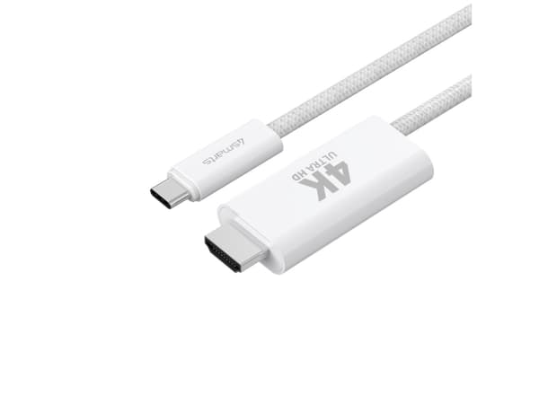 4smarts 540957, 2 m, USB C, HDMI Type A (Standard), Hvit