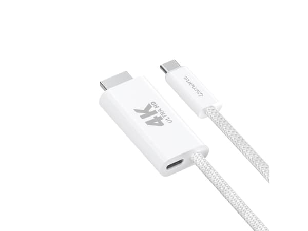 4smarts 540957, 2 m, USB C, HDMI Type A (Standard), Hvit