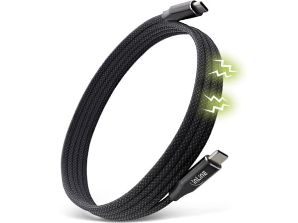 InLine 35882, 2 m, USB C, USB C, USB 2.0, 0,48 Gbit/s, Svart