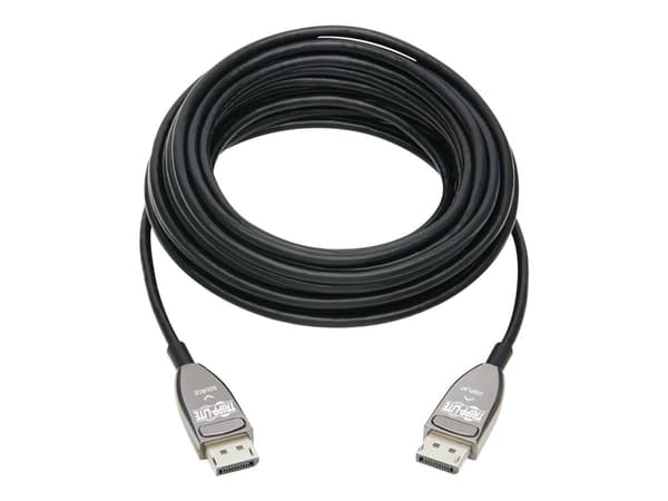 Eaton Tripp Lite Series DisplayPort Active Optical Cable (AOC) - UHD 8K 60 Hz, HDR, CL3 Rated, Black, 15 m (49 ft.) - DisplayPort-kabel - DisplayPort
