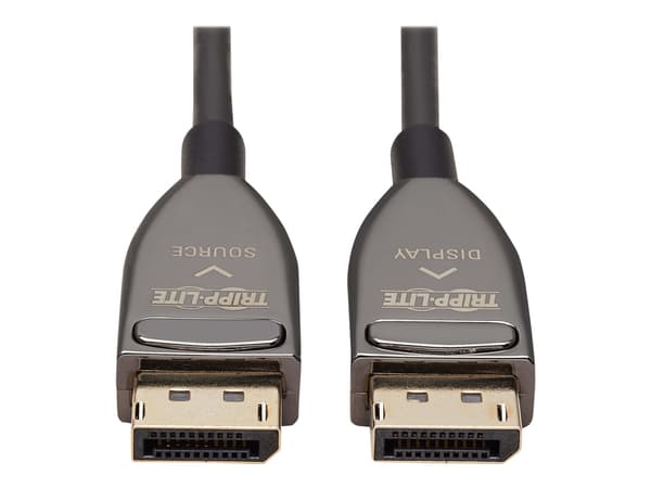 Eaton Tripp Lite Series DisplayPort Active Optical Cable (AOC) - UHD 8K 60 Hz, HDR, CL3 Rated, Black, 15 m (49 ft.) - DisplayPort-kabel - DisplayPort