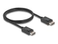 Miniatyrbild 1 av 4: Delock Coaxial - DisplayPort-kabel - DisplayPort (hane) till DisplayPort (hane) - DisplayPort 2.1 - 1 m - stöd för 16K 60 Hz (15.360x8640), upp till
