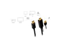 Pikkukuva 3 / 3: LogiLink HDMI-kaapeli, HDMI-A + USB-A - DisplayPort pistoke liitin 1: HDMI-A pistoke + USB-A pistoke, liitin 2: - 1 kpl (CH0090)