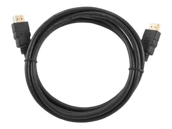 Gembird CC-HDMI4-1M - HDMI-kabel med Ethernet - HDMI hann til HDMI hann - 1 m - skjermet tvunnet parkabel (STP) - svart