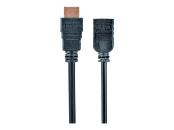 Gembird CC-HDMI4X-6 - HDMI-forlengelseskabel med Ethernet - HDMI hunn til HDMI hann - 1.8 m - skjermet - svart