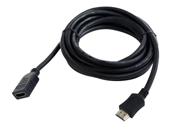 Gembird CC-HDMI4X-6 - HDMI-forlengelseskabel med Ethernet - HDMI hunn til HDMI hann - 1.8 m - skjermet - svart