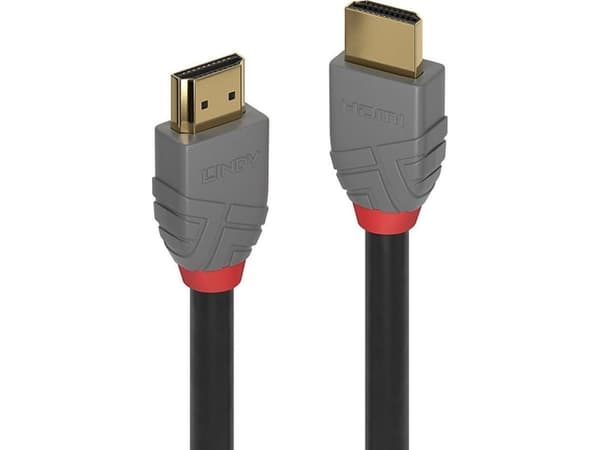 Lindy 36963, 2 m, HDMI Type A (Standard), HDMI Type A (Standard), 4096 x 2160 piksler, 3D, Sort, Grå