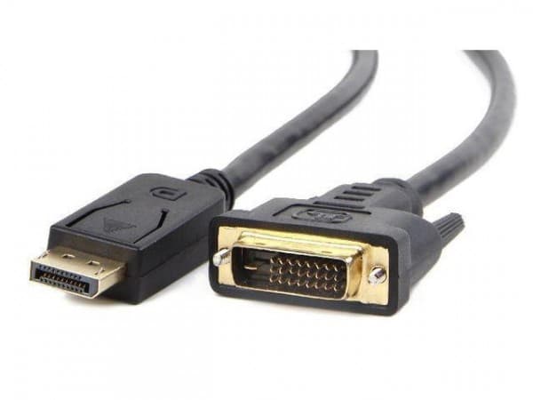 Gembird CC-DPM-DVIM-3M, 3 m, DisplayPort, DVI, Hankjønn, Hankjønn, 1920 x 1080 piksler