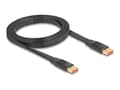 Miniatyrbilde 1 av 4: Delock - DisplayPort-kabel - DisplayPort (hann) til DisplayPort (hann) - DisplayPort 1.4 - 2 m - flat ribbon, opptil 32,4 Gbps-datahastighet, støtte