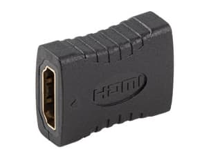 Lanberg - HDMI-kobler - HDMI hunn til HDMI hunn - svart - 4K(3840 x 2160) støtte