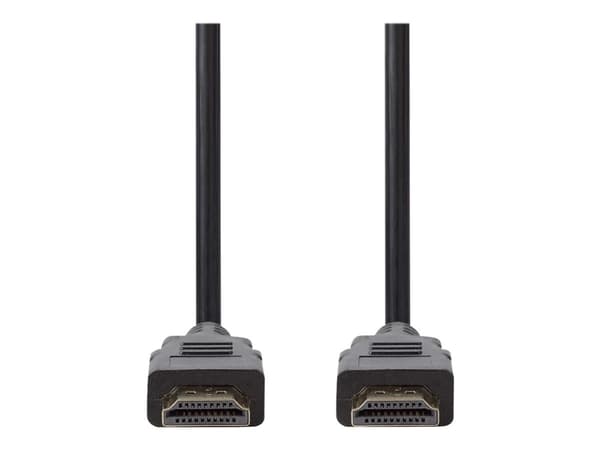Nedis - HDMI-kabel - HDMI hann rett til HDMI hann rett - 2 m - svart - rund, 4K-støtte