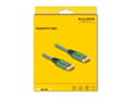 Miniatyrbild 4 av 5: Delock - DisplayPort-kabel - DisplayPort (hane) till DisplayPort (hane) - DisplayPort 2.1 - 2 m - stöd för 16K 60 Hz (15.360x8640), guldpläterade kon