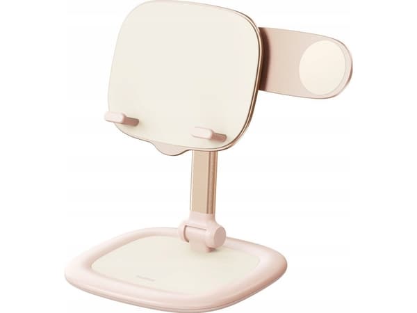Baseus justerbart ställ för telefon och surfplatta Baseus Seashell Series rosa