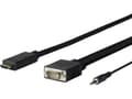 Pikkukuva 1 / 2: Vivolink PROHDMIVGA5, 5 m, HDMI Type A (Standard), VGA (D-Sub) + 3.5mm, urosliitin, urosliitin, suora