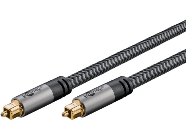 Goobay 65308. Kobling 1: TOSLINK, Kobling 1 kjønn: Hann, Kobling 2: TOSLINK, Kobling 2 kjønn: Hann, Kabelmateriale: Kobber, Koblingskontaktbelegg: Gu