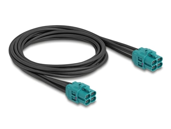 Delock - Kabelsele - HDMTD Z hunn til HDMTD Z hunn - 1 m - vannblå, RAL 5021
