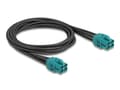 Miniatyrbilde 2 av 2: Delock - Kabelsele - HDMTD Z hunn til HDMTD Z hunn - 1 m - vannblå, RAL 5021