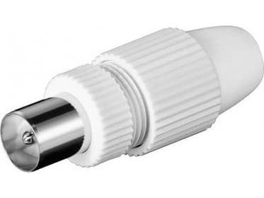 Goobay 11942, IEC, IEC, Hankjønn, Hvit, Plast, 1,12 cm