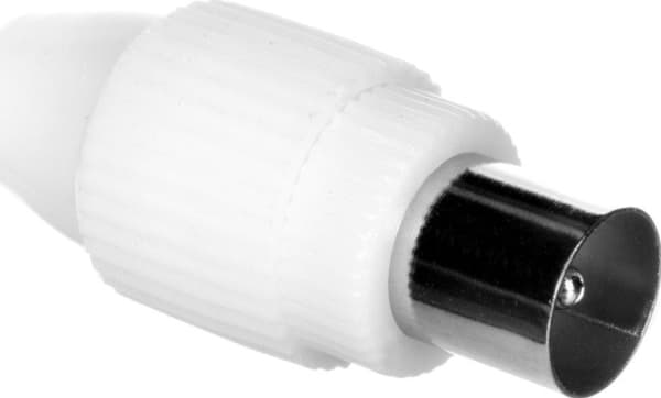 Tecline IEC_169-2 Connector, BNC, IEC_169-2, Hankjønn, Hvit, 1 stykker