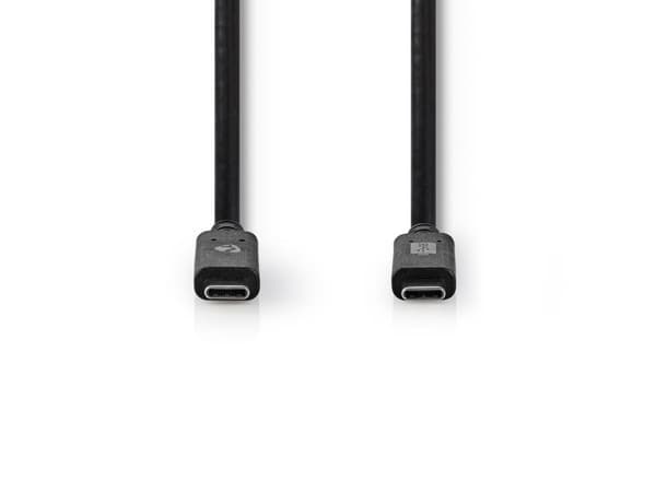 Nedis CCGW64750BK10, 1 m, USB C, USB C, USB 3.2 Gen 2 (3.1 Gen 2), Musta
