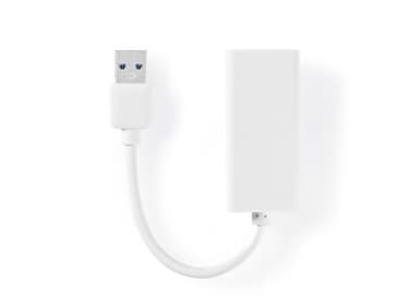 Nedis - Nätverksadapter - USB 3.0 - Gigabit Ethernet x 1 - vit