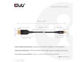 Miniatyrbild 5 av 5: Club 3D CAC-1116 - DisplayPort-kabel - Mini DisplayPort (hane) till DisplayPort (hane) - DisplayPort 2.1 - 1 m - VESA DP80-certifierad, UHBR10, UHBR2