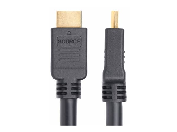StarTech.com 10m Active HDMI 2.0 Cable, CMP, Plenum Rated, 4K 60Hz - High Speed - HDMI-kabel - HDMI hane till HDMI hane - 10 m - skärmad - svart - 4K