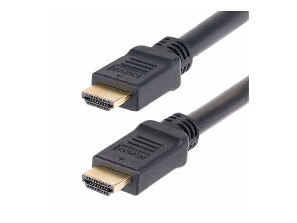 StarTech.com 10m Active HDMI 2.0 Cable, CMP, Plenum Rated, 4K 60Hz - High Speed - HDMI-kabel - HDMI hane till HDMI hane - 10 m - skärmad - svart - 4K