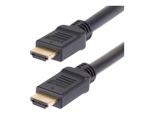 StarTech.com 10m Active HDMI 2.0 Cable, CMP, Plenum Rated, 4K 60Hz - High Speed - HDMI-kabel - HDMI hane till HDMI hane - 10 m - skärmad - svart - 4K