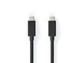Pikkukuva 1 / 3: Nedis CCGB64020BK10, 1 m, USB C, USB C, USB 3.2 Gen 2 (3.1 Gen 2), 20 Gbit/sek., Lajittelu