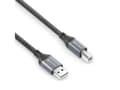 Miniatyrbild 1 av 5: sonero SPC-U010-050, 5 m, USB A, USB B, USB 2.0, 0,48 Gbit/s, Svart, Grå