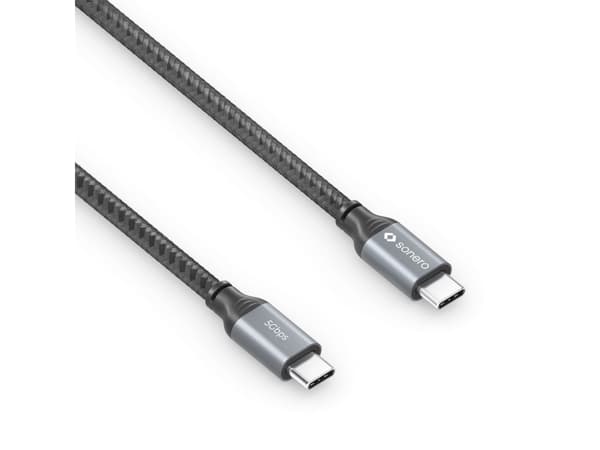 sonero SPC-U320-005, 0,5 m, USB C, USB C, USB 3.2 Gen 1 (3.1 Gen 1), 5 Gbit/s, Svart, Grå