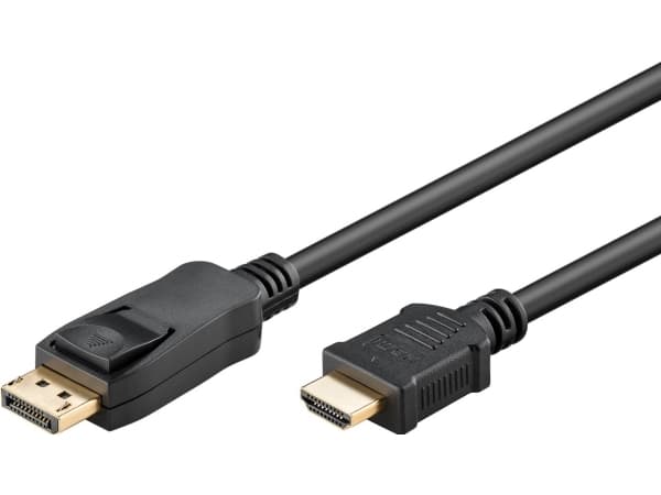 Goobay 64842, 2 m, DisplayPort, HDMI-tyyppi A (vakio), Uros, Uros, Suora