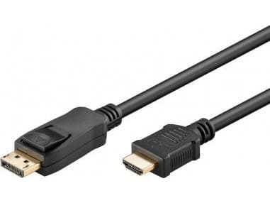 Goobay 64842, 2 m, DisplayPort, HDMI-tyyppi A (vakio), Uros, Uros, Suora