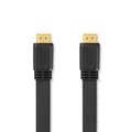 Miniatyrbild 2 av 4: Nedis High Speed ​​HDMI ™ kabel med Ethernet | HDMI™ Kontakt | HDMI™ Kontakt | 4K@30Hz | 10.2 Gbps | 1.50 m | Platt | PVC | Svart | Label