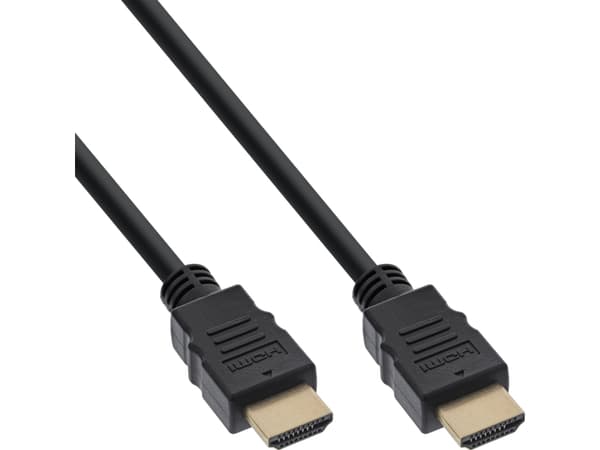 InLine HDMI cable, HDMI High Speed with Ethernet, male / male, black, 10m, 10 m, HDMI Type A (Standard), HDMI Type A (Standard), 3D, 18 Gbit/s, Black