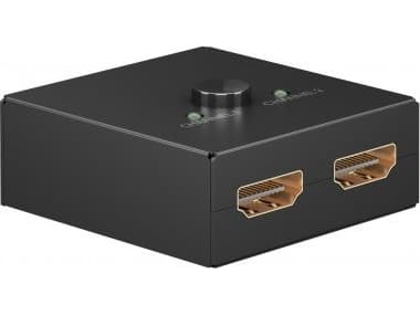 Manuell HDMI 2 til 1-bryter (4K @ 30 Hz), svart, 58485