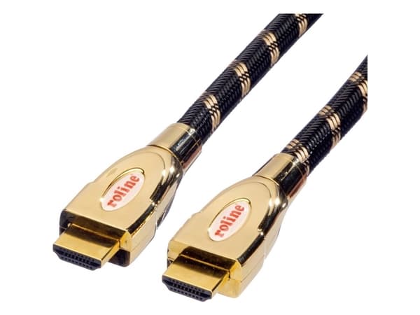 Kabel Roline HDMI - HDMI 1m złoty (JAB-3027868)
