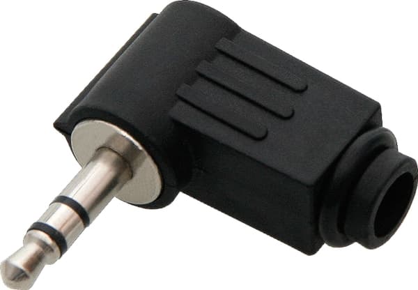 Blåseplugg for 3,5 mm ST stereo vinklet kabel