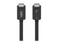 Miniatyrbild 4 av 5: Belkin CONNECT - Thunderbolt-kabel - 24 pin USB-C (hane) vändbar till 24 pin USB-C (hane) vändbar - Thunderbolt 4 - 1 m - passiv, USB-strömförsörjnin