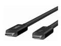 Miniatyrbild 1 av 5: Belkin CONNECT - Thunderbolt-kabel - 24 pin USB-C (hane) vändbar till 24 pin USB-C (hane) vändbar - Thunderbolt 4 - 1 m - passiv, USB-strömförsörjnin