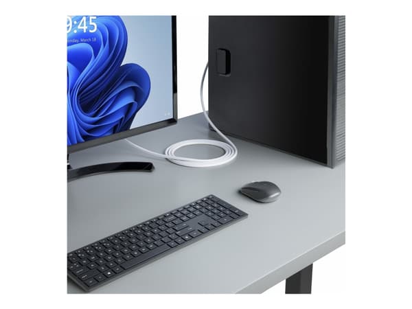 StarTech.com 6ft White VESA Certified DisplayPort 1.2 Cable with Latches - DisplayPort-kabel - DisplayPort (hann) låst til DisplayPort (hann) låst -