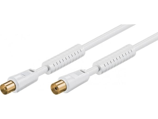 Goobay 27719, 1,5 m, Coax M, CoaxF M, Hvit