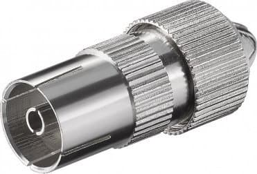 Goobay 11480, IEC, IEC, Hunkjønn, Metall, 1,3 cm, 31,8 mm